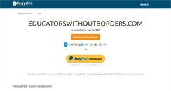 Desktop Screenshot of educatorswithoutborders.com